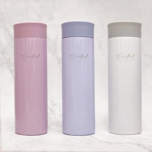 NCU校徽款療癒系304輕巧保溫瓶300mL_粉紫/粉藍/珍珠白