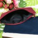 【團購商品，10個起做】【松果掉了】NCU簡約生活布標帆布筆袋_酒紅(完售)/米白/丈青/墨綠(可混色)