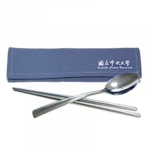 【團購商品，10個起做】NCU環保餐具二入組_藍