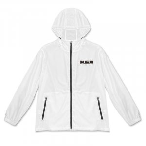 NCU輕量機能防潑水風衣外套_白