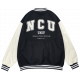 【絕版出清，倒數2件XL】NCU經典款美式棒球外套_ 濃霧黑