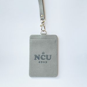 NCU皮革雙層證件套_淺灰