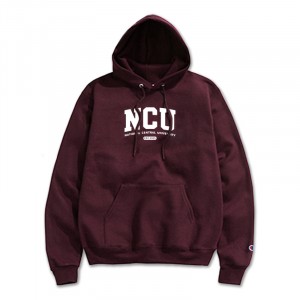 【最後3件M號】NCU Champion美式風格帽T_酒紅