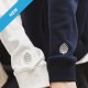 【限量現貨，售完預購】NCU立體毛巾繡落肩帽T_經典藍