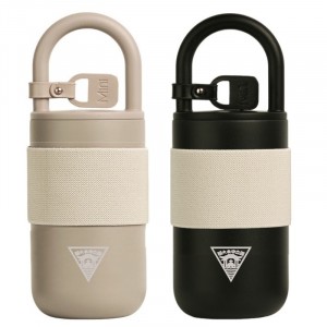 【團購商品,30件起做】NCU隨行背帶保溫杯400mL_奶茶/黑(需30倍數)