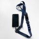 【團購商品，10件起做】NCU多功機能手機夾片背帶_深藍