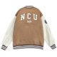 NCU經典款美式棒球外套_ 松果棕 NCU經典款美式棒球外套_ 松果棕