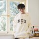 【預購至11/11，11/30陸續出貨】NCU 冬日輕甜系落肩帽T_奶霜白