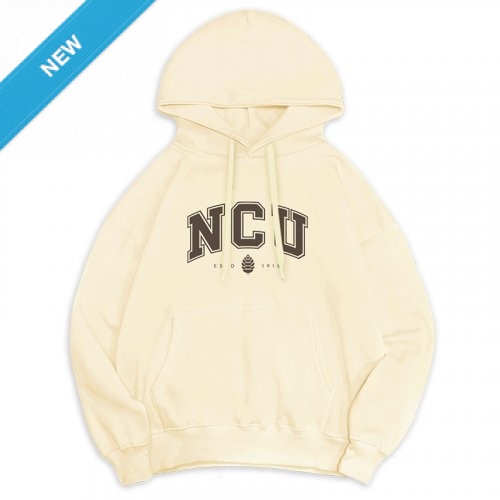 【預購至11/11，11/30陸續出貨】NCU 冬日輕甜系落肩帽T_奶霜白