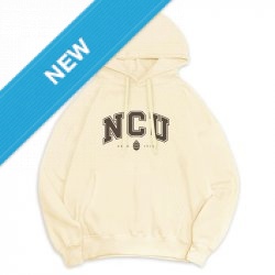 【第二波預購即日起至12/3，12/22陸續出貨】NCU 冬日輕甜系落肩帽T_奶霜白