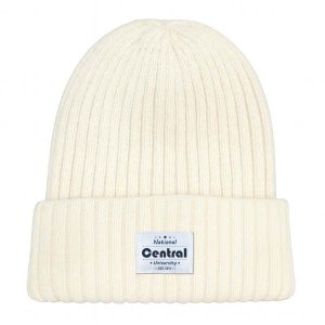 【2025新品上市】NCU經典織標QQ毛帽_米白