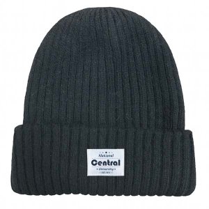 【2025新品上市】NCU經典織標QQ毛帽_黑