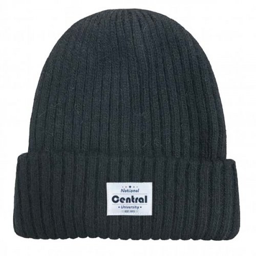 【2025新品上市】NCU經典織標QQ毛帽_黑