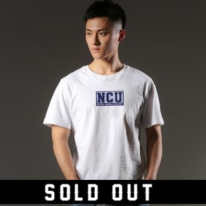 【中央敦煌書局獨賣】NCU氣流BOX純棉短T(男女適穿)_白色