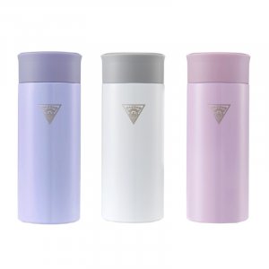 【團購商品，10個起做】NCU校徽款療癒系304輕巧保溫瓶200mL_粉藍/珍珠白/粉紫