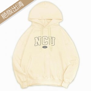 【少量現貨，售完為止】NCU繪出快樂‧雷諾瓦落肩帽T_奶油白