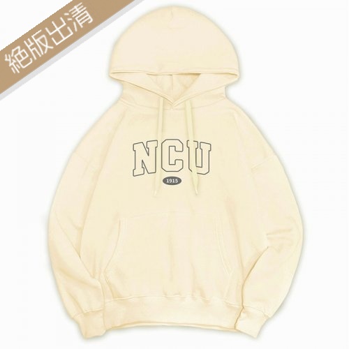 【少量現貨，售完為止】NCU繪出快樂‧雷諾瓦落肩帽T_奶油白